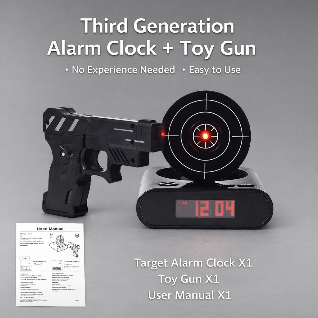 Smart Shooting Gun Alarm Clock