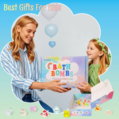 Surprise Splash Bath Bombs for Kids with Toys Inside [15 Peices]