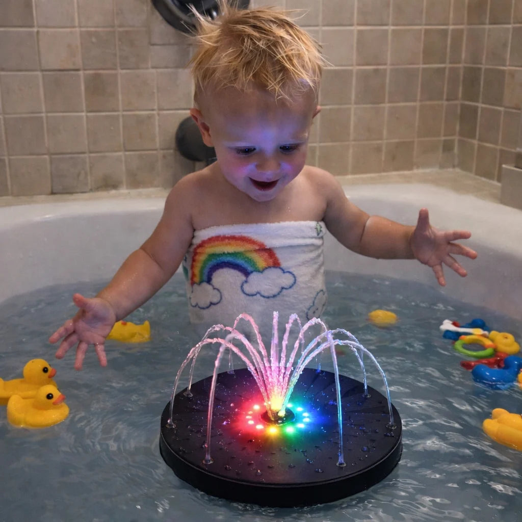 Solar Powered Floating Fountain