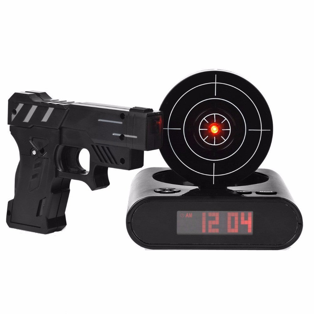 Cross-Border Popular Target Shooting Alarm Clock Infrared Induction Alarm Clock Dormitory Student Lazy Wake-Up Alarm Clock Toy