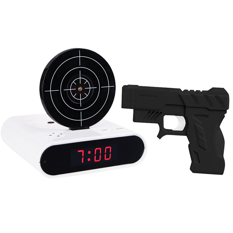 Cross-Border Popular Target Shooting Alarm Clock Infrared Induction Alarm Clock Dormitory Student Lazy Wake-Up Alarm Clock Toy