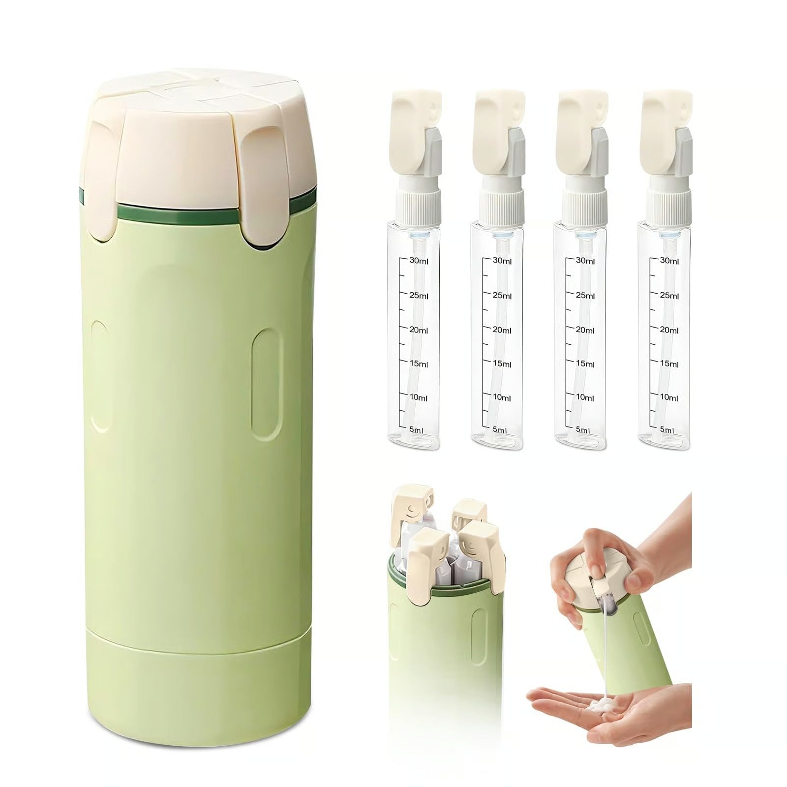4-in-1 Travel Refillable Bottles