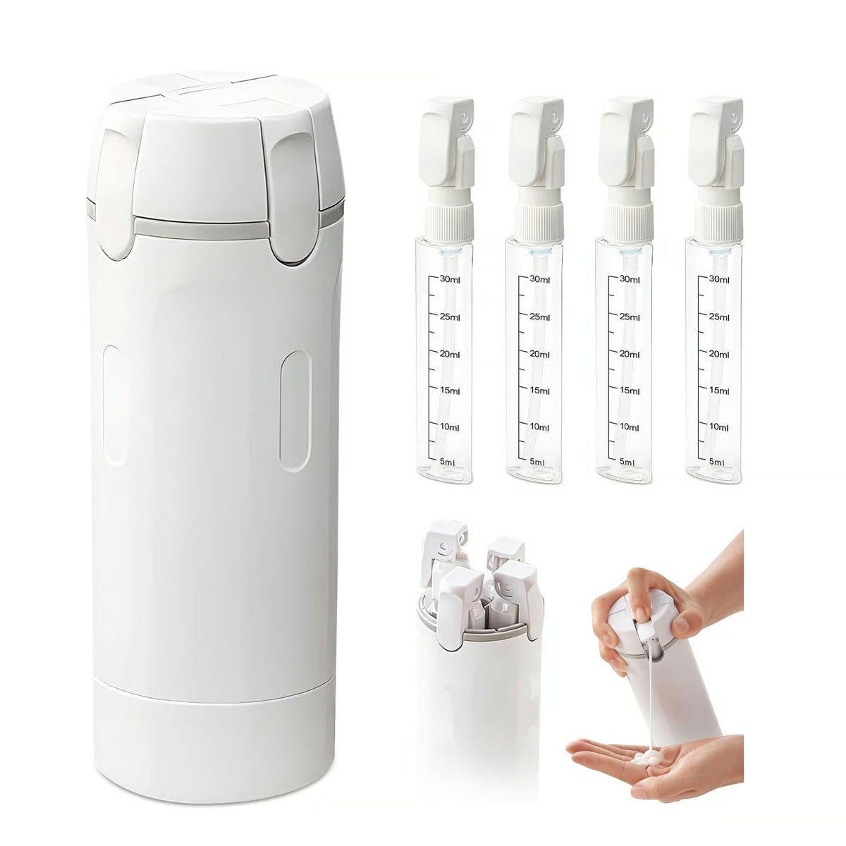 4-in-1 Travel Refillable Bottles