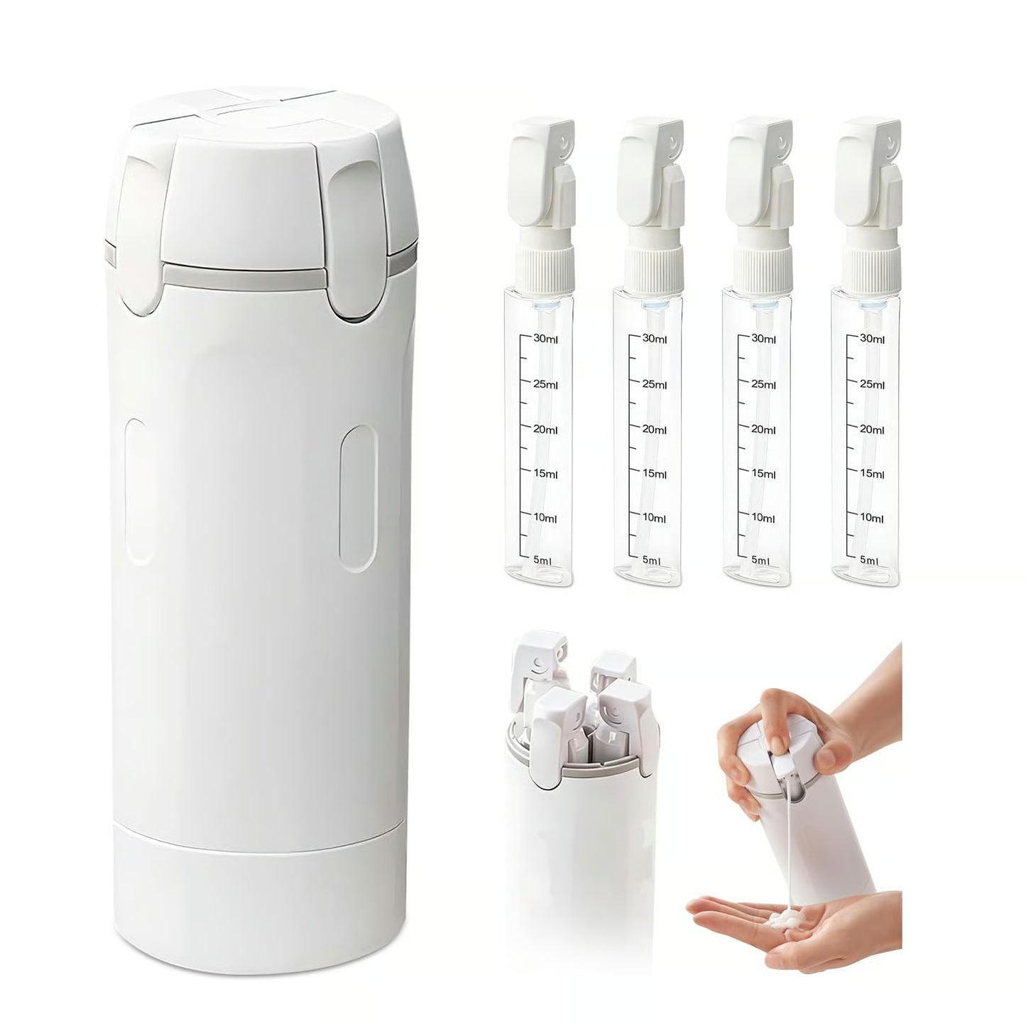 4-in-1 Travel Refillable Bottles